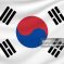 South Korea flag. Vector illustration.